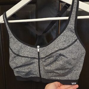 VSX Heathered Black Sports Bra